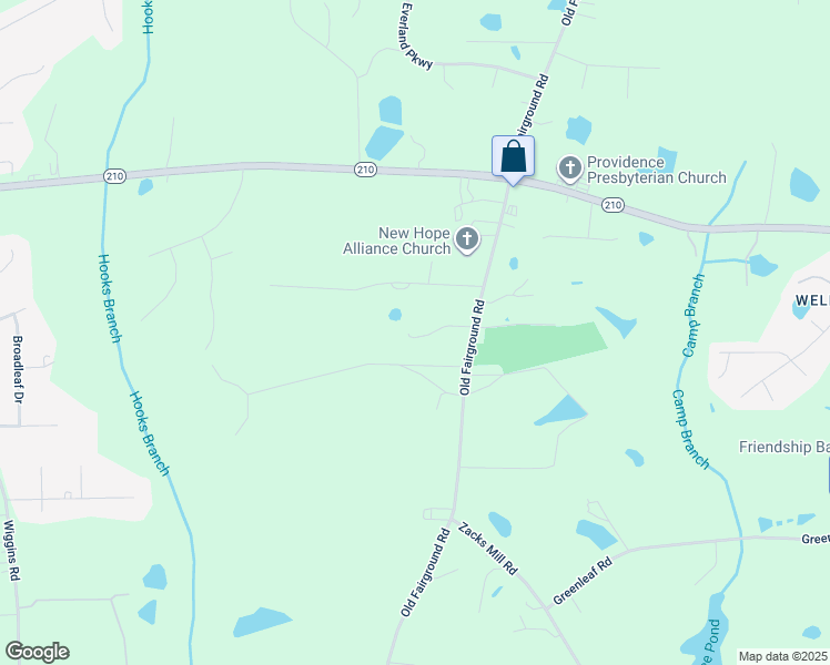 map of restaurants, bars, coffee shops, grocery stores, and more near 172 Mac Lane in Angier