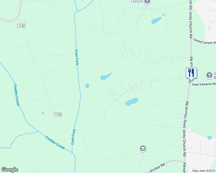 map of restaurants, bars, coffee shops, grocery stores, and more near 227 Chiccarello Drive in Kannapolis