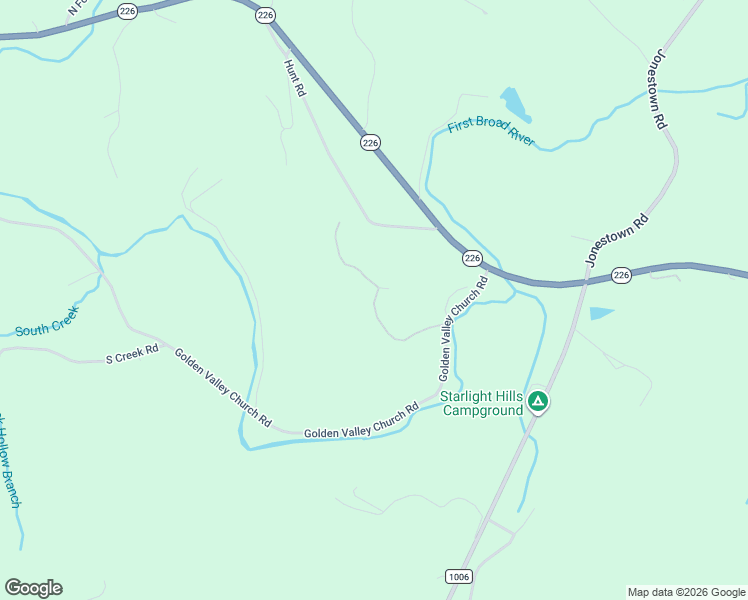 map of restaurants, bars, coffee shops, grocery stores, and more near 468 Golden Valley Church Road in Bostic