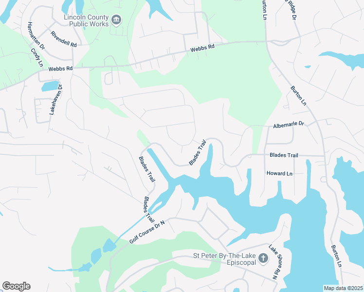 map of restaurants, bars, coffee shops, grocery stores, and more near Lenox Lane in Lincoln County