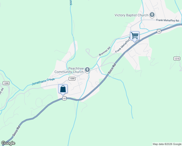 map of restaurants, bars, coffee shops, grocery stores, and more near 245 Black Camp Gap Road in Maggie Valley