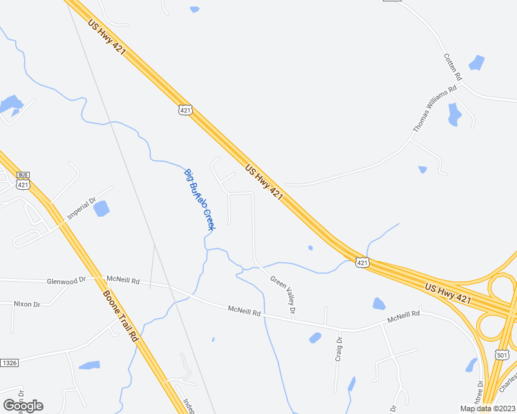 map of restaurants, bars, coffee shops, grocery stores, and more near 3326 Green Valley Drive in Sanford