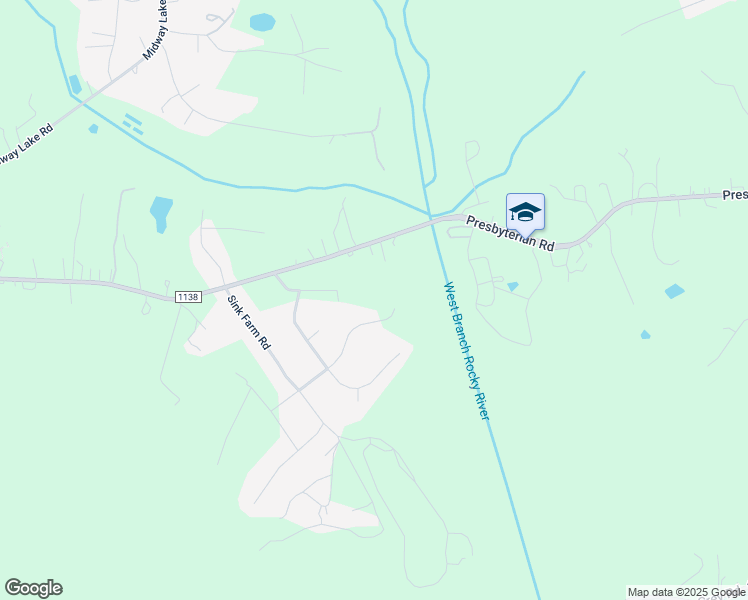 map of restaurants, bars, coffee shops, grocery stores, and more near Buckingham Place Road in Mooresville