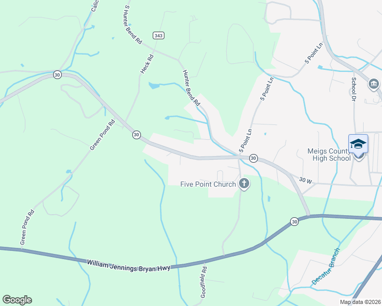 map of restaurants, bars, coffee shops, grocery stores, and more near 4847 Tennessee 30 in Decatur