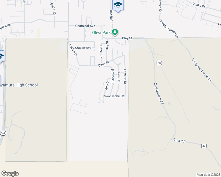 map of restaurants, bars, coffee shops, grocery stores, and more near 840 Rimrock Drive in Gallup