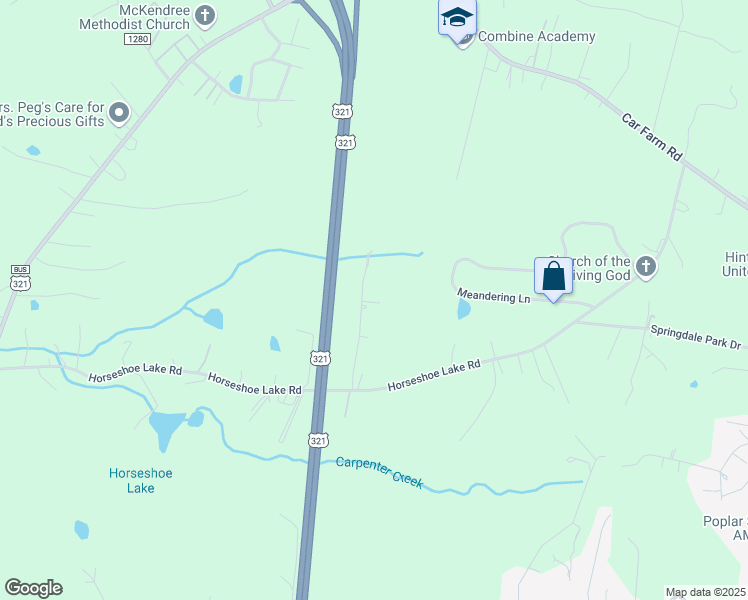 map of restaurants, bars, coffee shops, grocery stores, and more near 2014 Glen Manor Court in Lincolnton