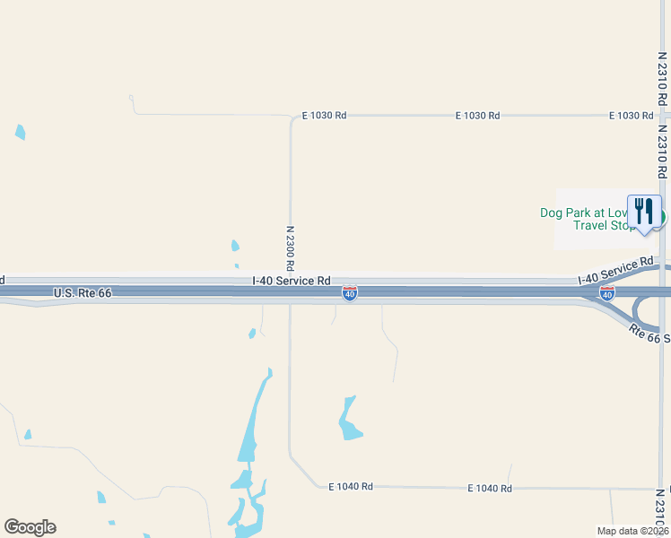 map of restaurants, bars, coffee shops, grocery stores, and more near 10337 North 2300 Road in Clinton