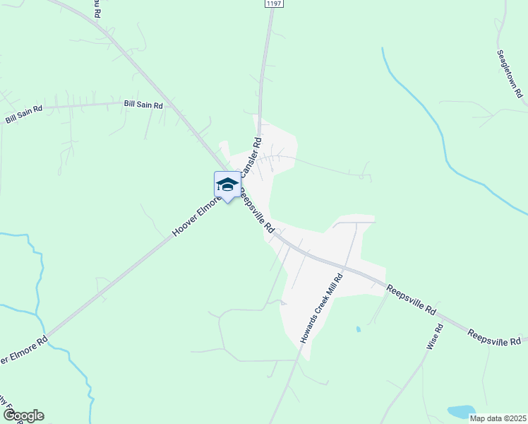 map of restaurants, bars, coffee shops, grocery stores, and more near 4828 Reepsville Road in Vale