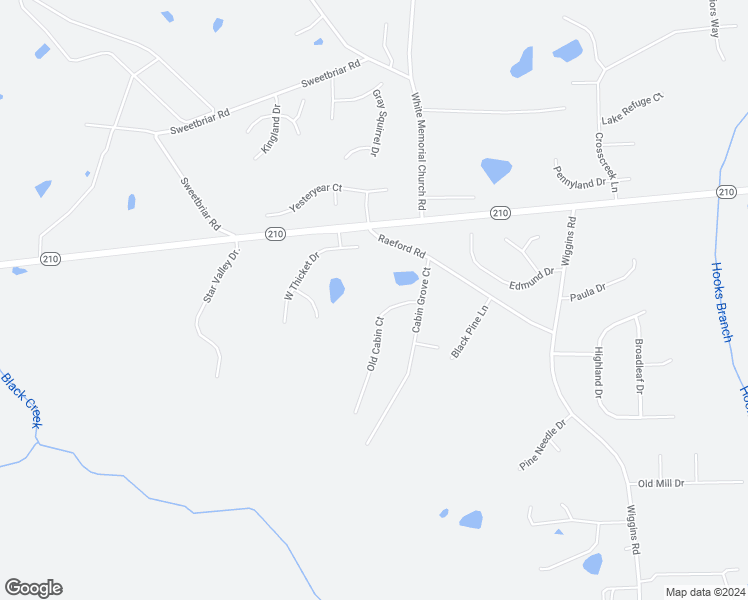 map of restaurants, bars, coffee shops, grocery stores, and more near 98 Old Cabin Court in Angier