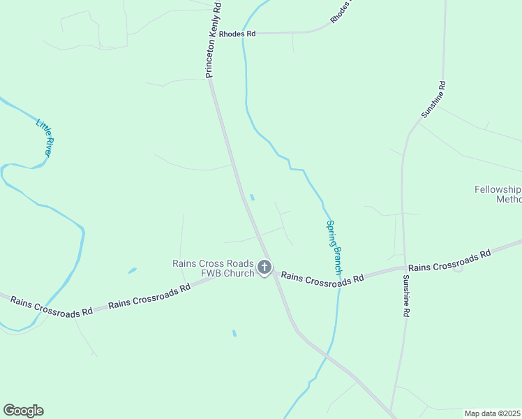 map of restaurants, bars, coffee shops, grocery stores, and more near 5257 Princeton Kenly Road in Kenly
