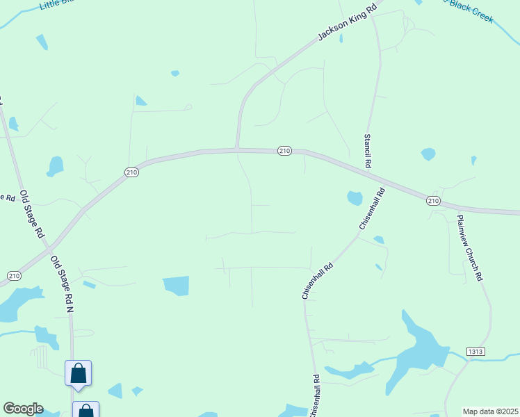 map of restaurants, bars, coffee shops, grocery stores, and more near 54 Autumn Breeze in Johnston County