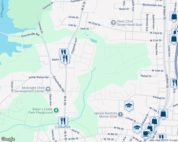 map of restaurants, bars, coffee shops, grocery stores, and more near 762 Fraternity Row in Kannapolis