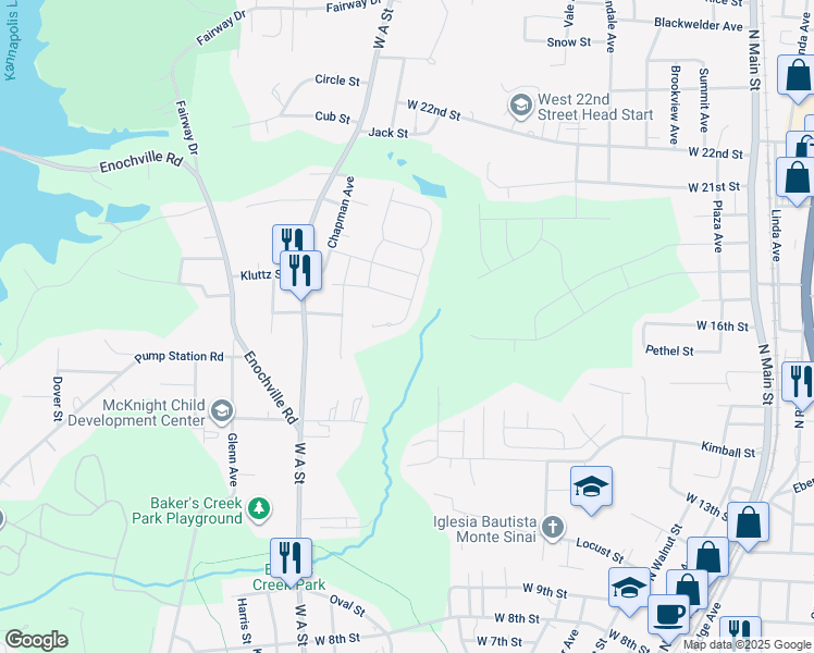 map of restaurants, bars, coffee shops, grocery stores, and more near 762 Fraternity Row in Kannapolis