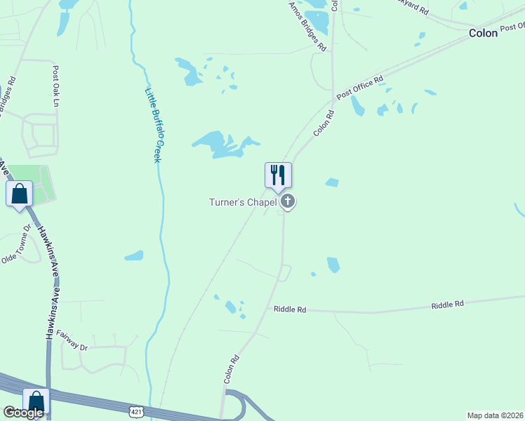 map of restaurants, bars, coffee shops, grocery stores, and more near 50 Craft Lane in Sanford