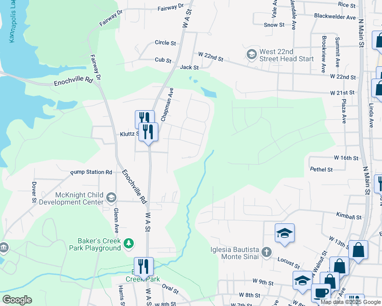 map of restaurants, bars, coffee shops, grocery stores, and more near 745 Fraternity Row in Kannapolis