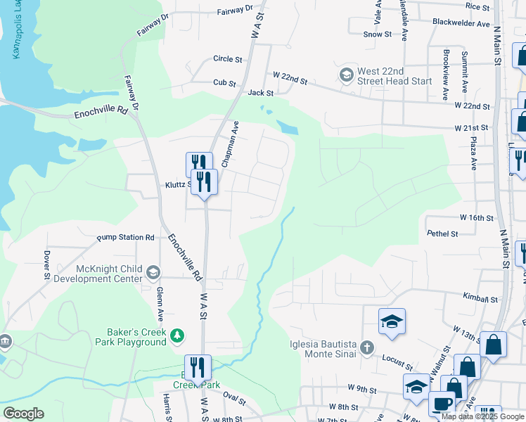 map of restaurants, bars, coffee shops, grocery stores, and more near 745 Fraternity Row in Kannapolis