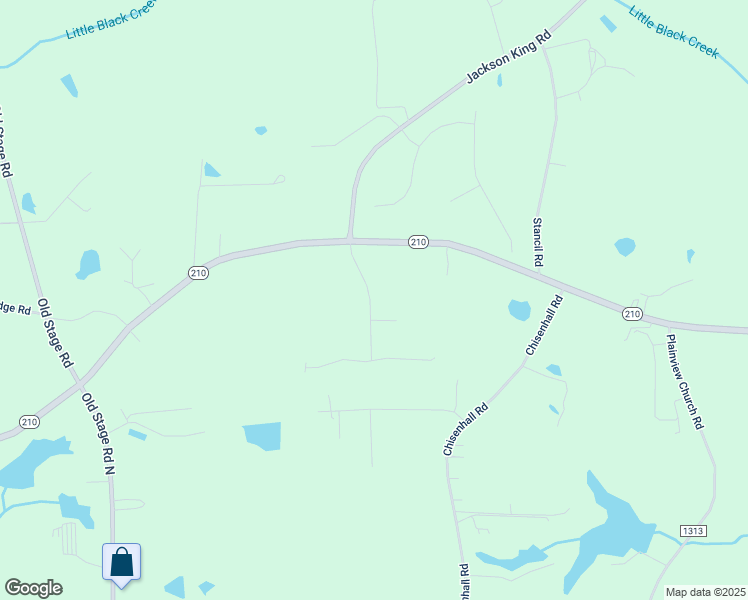 map of restaurants, bars, coffee shops, grocery stores, and more near 155 Streamside Drive in Angier