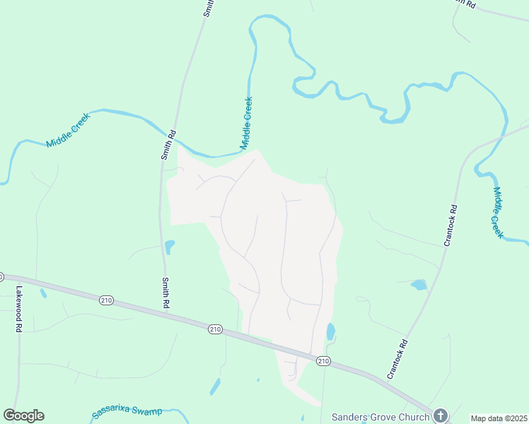 map of restaurants, bars, coffee shops, grocery stores, and more near 168 Hawks Nest Circle in Smithfield