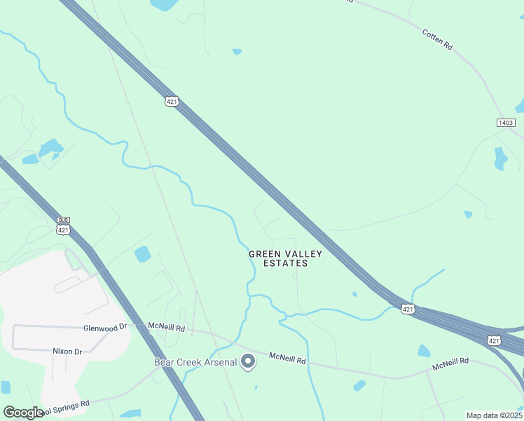 map of restaurants, bars, coffee shops, grocery stores, and more near 1024 Woodyhill Lane in Sanford