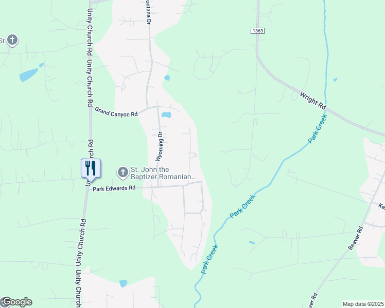 map of restaurants, bars, coffee shops, grocery stores, and more near 7500 Therrell Road in Kannapolis