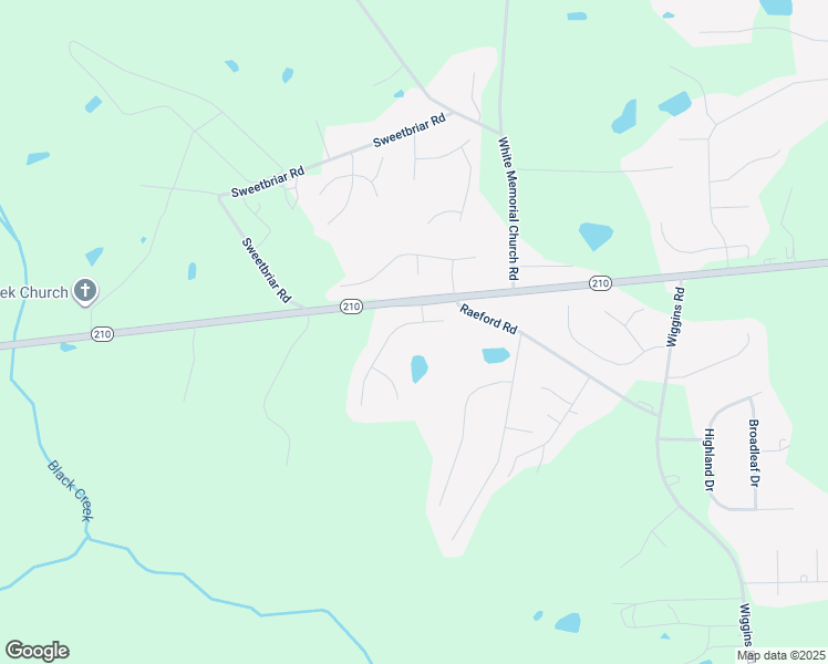 map of restaurants, bars, coffee shops, grocery stores, and more near 27 West Thicket Drive in Angier