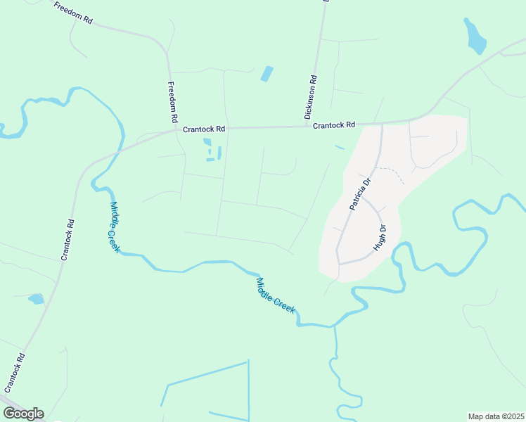 map of restaurants, bars, coffee shops, grocery stores, and more near Freedom Heights Lane in Johnston County