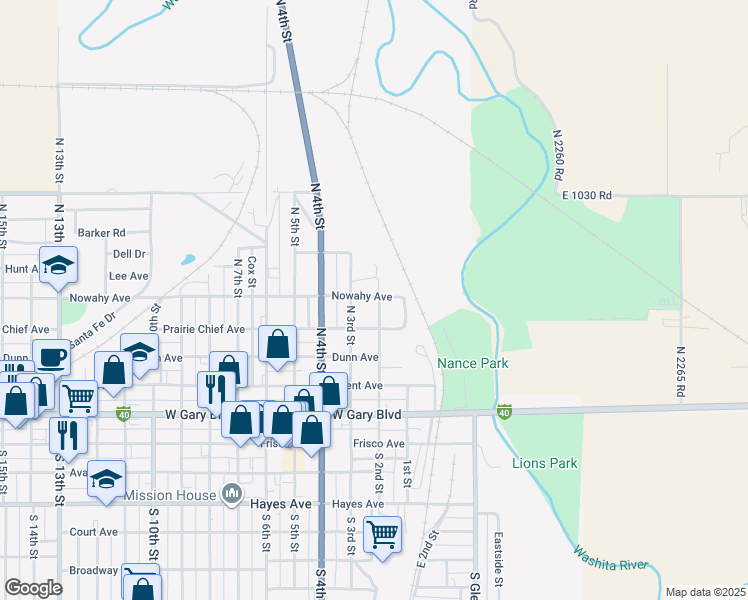 map of restaurants, bars, coffee shops, grocery stores, and more near 522 North 2nd Street in Clinton