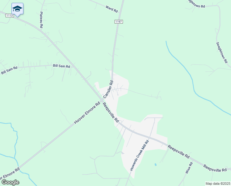 map of restaurants, bars, coffee shops, grocery stores, and more near 5043 Sisk Hill Road in Vale