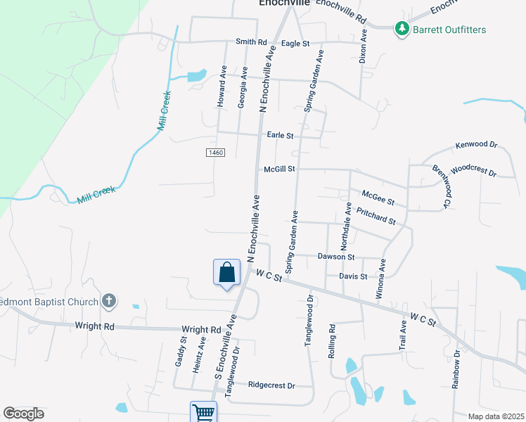 map of restaurants, bars, coffee shops, grocery stores, and more near 212 North Enochville Avenue in Kannapolis