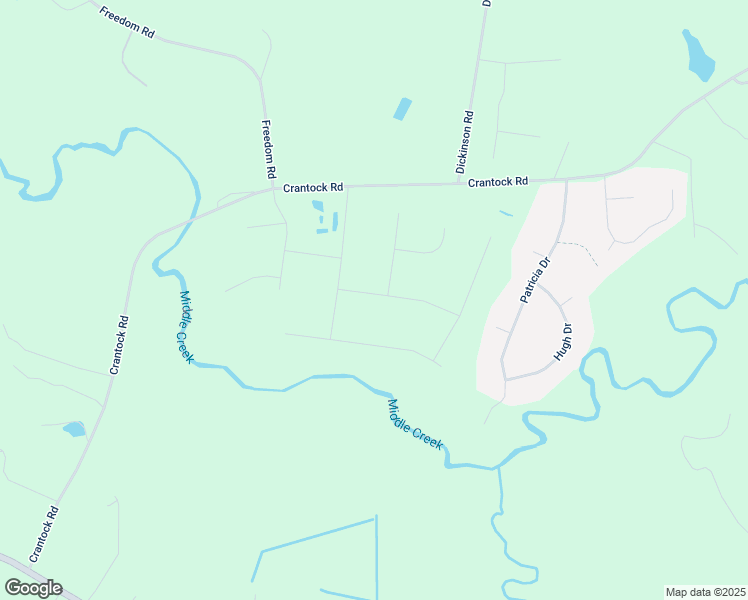 map of restaurants, bars, coffee shops, grocery stores, and more near Freedom Heights Lane in Johnston County