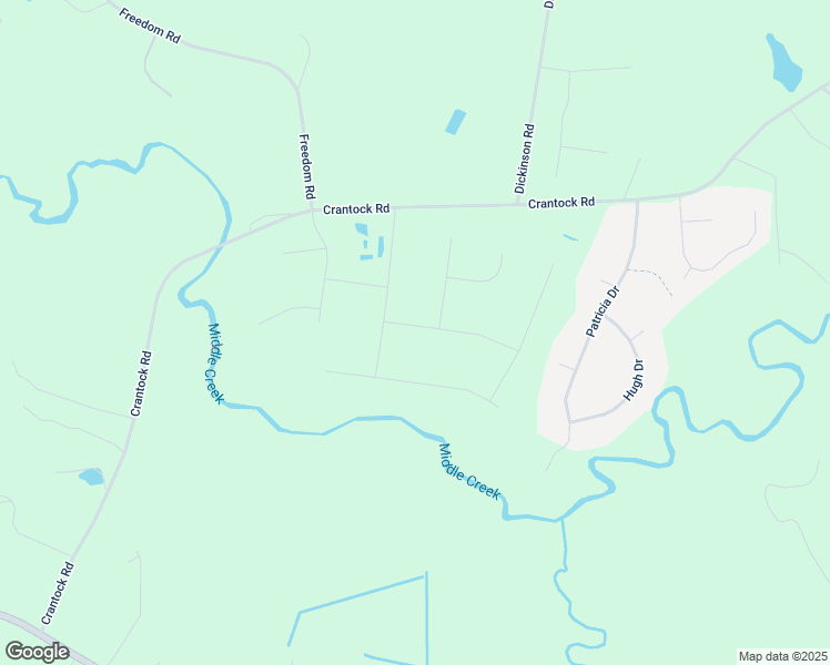 map of restaurants, bars, coffee shops, grocery stores, and more near Freedom Heights Lane in Johnston County