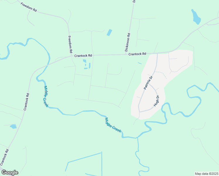 map of restaurants, bars, coffee shops, grocery stores, and more near Freedom Heights Lane in Johnston County