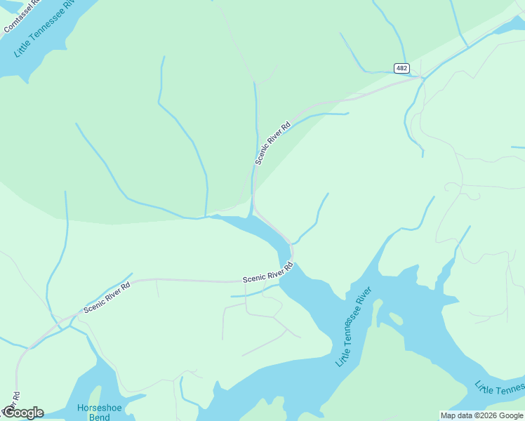 map of restaurants, bars, coffee shops, grocery stores, and more near 940 Scenic River Road in Madisonville