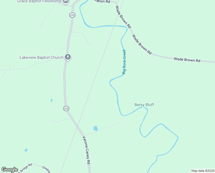 map of restaurants, bars, coffee shops, grocery stores, and more near Verona Caney Road in Lewisburg