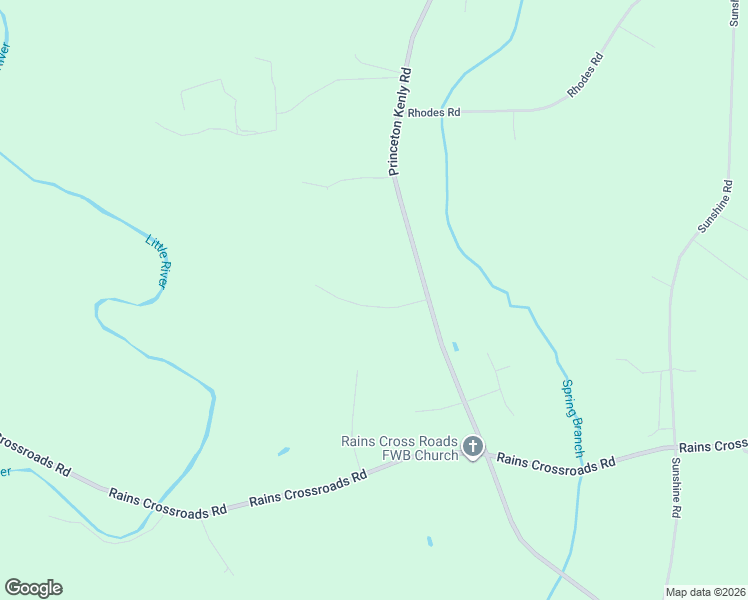 map of restaurants, bars, coffee shops, grocery stores, and more near 152 Otter Hole Drive in Kenly