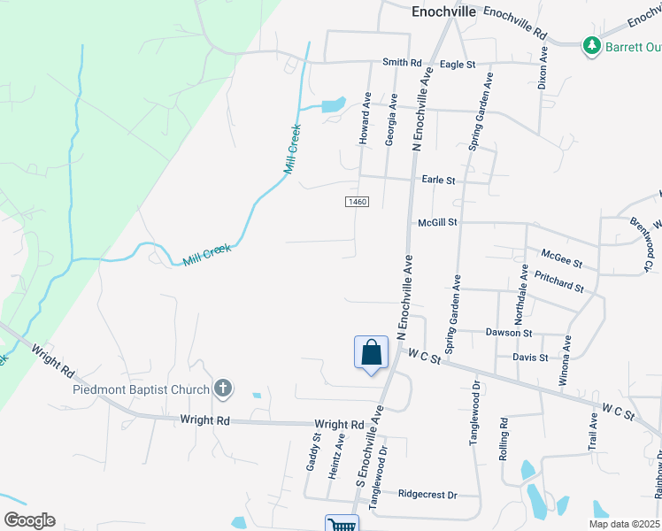 map of restaurants, bars, coffee shops, grocery stores, and more near Overcash Garden Road in Kannapolis