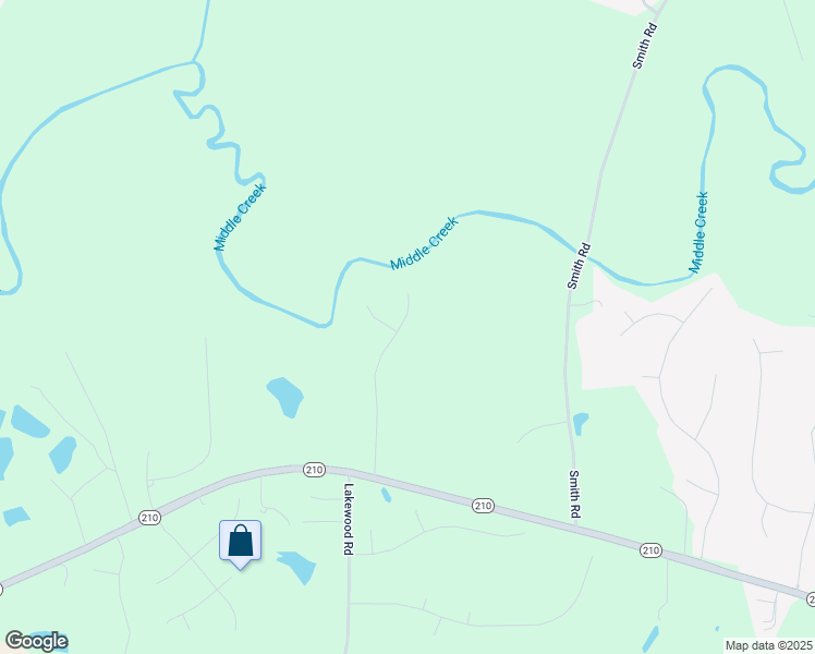 map of restaurants, bars, coffee shops, grocery stores, and more near 150 Hilltop Drive in Four Oaks