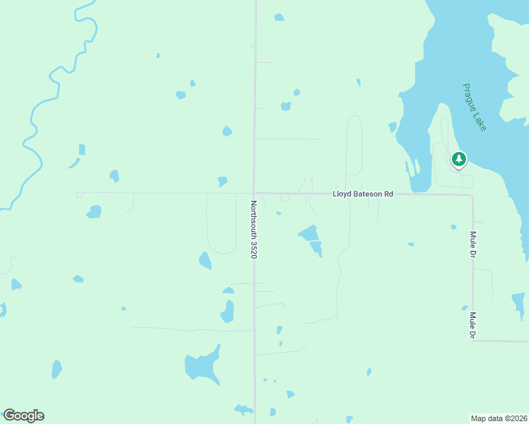 map of restaurants, bars, coffee shops, grocery stores, and more near 352017 East 1030 Road in Prague