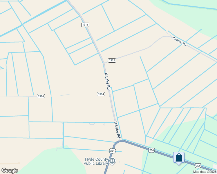 map of restaurants, bars, coffee shops, grocery stores, and more near State Road 1311 in Engelhard