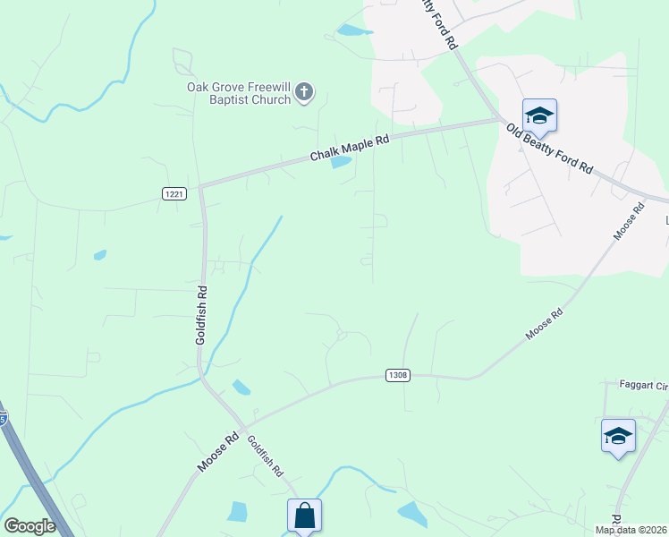 map of restaurants, bars, coffee shops, grocery stores, and more near 180 Beth Drive in China Grove