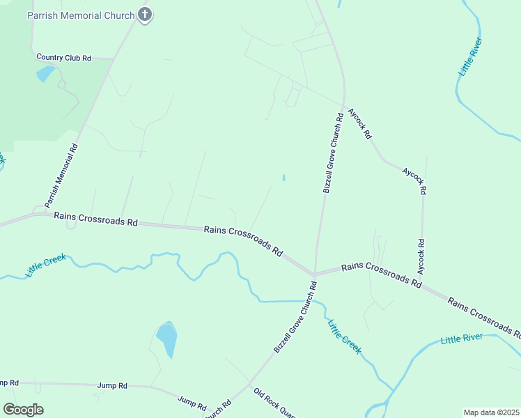 map of restaurants, bars, coffee shops, grocery stores, and more near Waterwheel Dr. in Johnston County