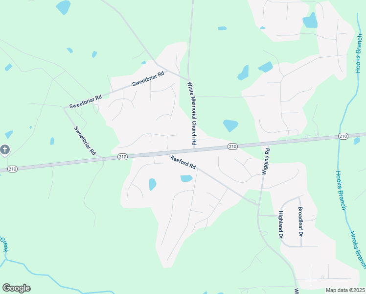 map of restaurants, bars, coffee shops, grocery stores, and more near 16493 North Carolina 210 in Angier