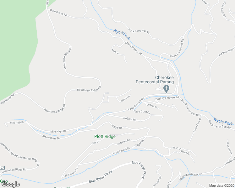 map of restaurants, bars, coffee shops, grocery stores, and more near 1277 Long Branch Road in Maggie Valley