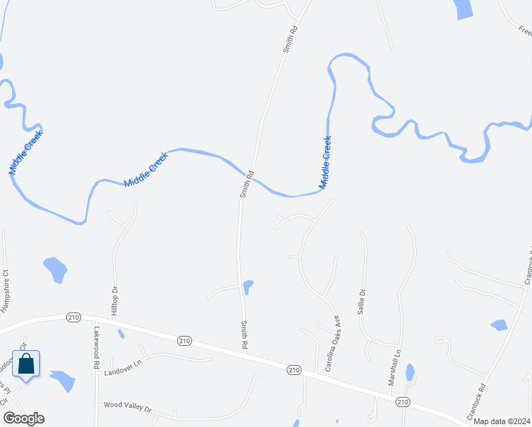 map of restaurants, bars, coffee shops, grocery stores, and more near 23 Whisper Oaks Court in Smithfield