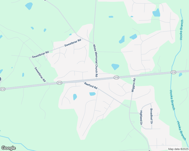 map of restaurants, bars, coffee shops, grocery stores, and more near 16493 North Carolina 210 in Angier