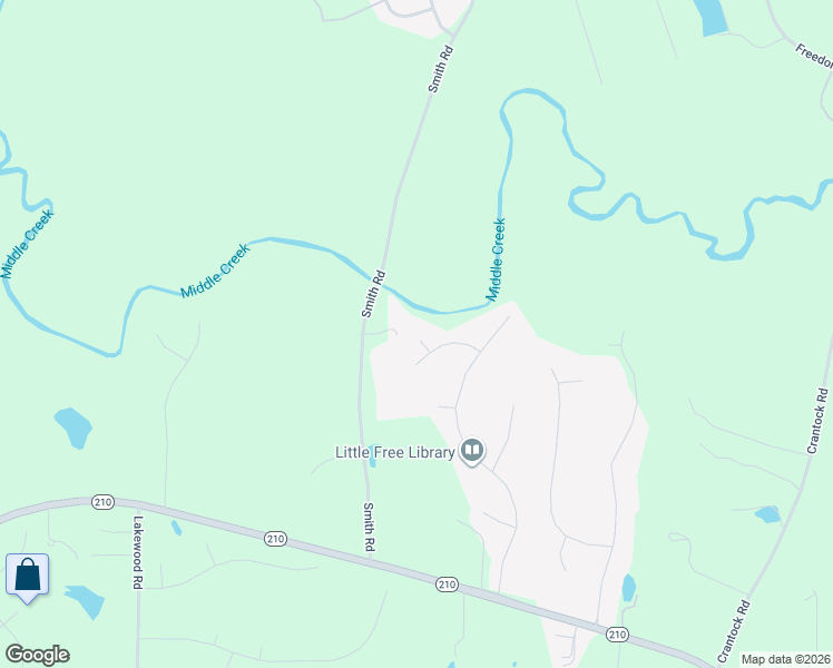 map of restaurants, bars, coffee shops, grocery stores, and more near 24 Whisper Oaks Court in Smithfield