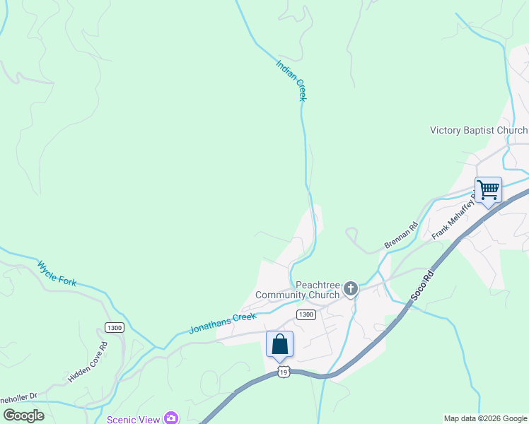 map of restaurants, bars, coffee shops, grocery stores, and more near 420 Rooster Road in Maggie Valley