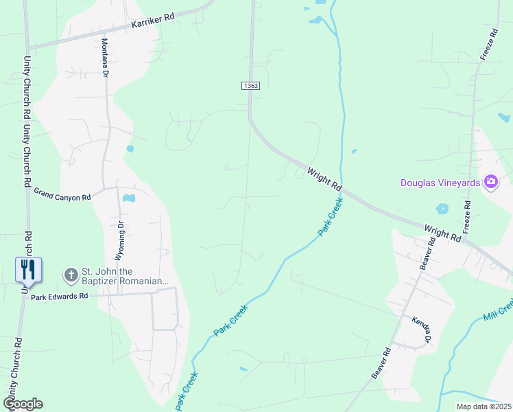 map of restaurants, bars, coffee shops, grocery stores, and more near 475 Parks Field Drive in Kannapolis