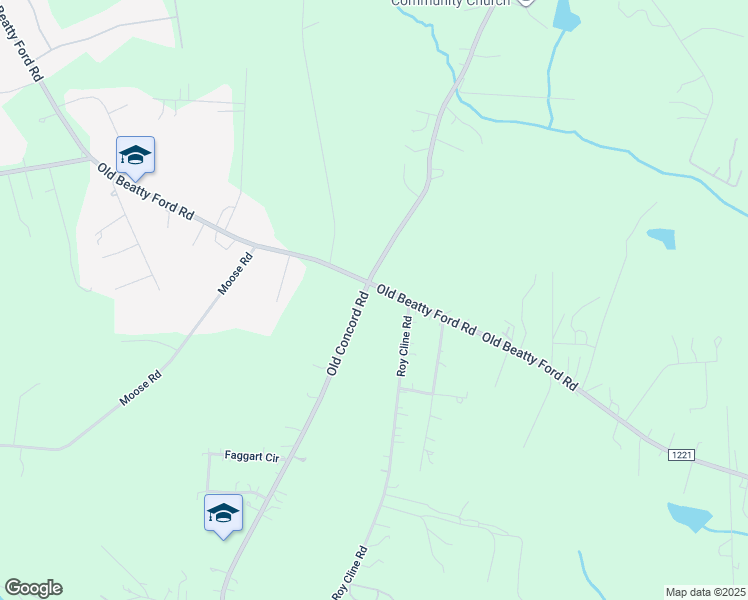 map of restaurants, bars, coffee shops, grocery stores, and more near 4913 Old Beatty Ford Road in Rockwell