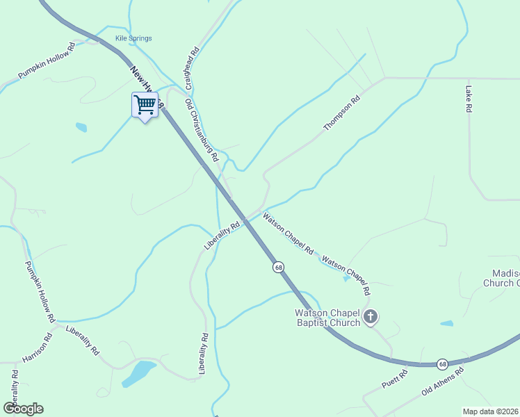 map of restaurants, bars, coffee shops, grocery stores, and more near 201 Thompson Road in Madisonville